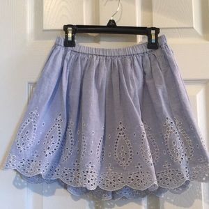 Gap Kids Blue Eyelet Skirt